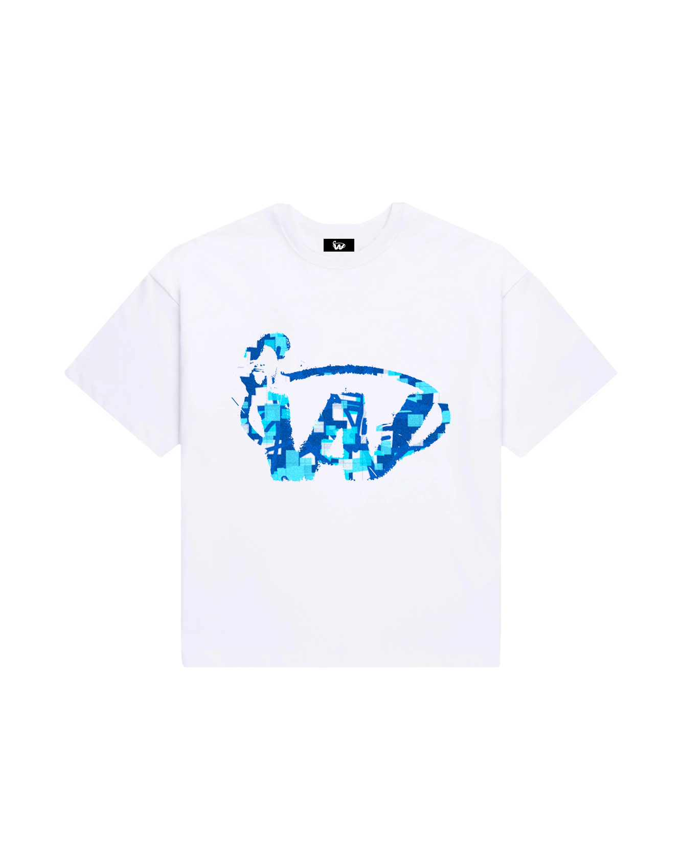 Blue Camo logo Tee [WHITE] – WYN
