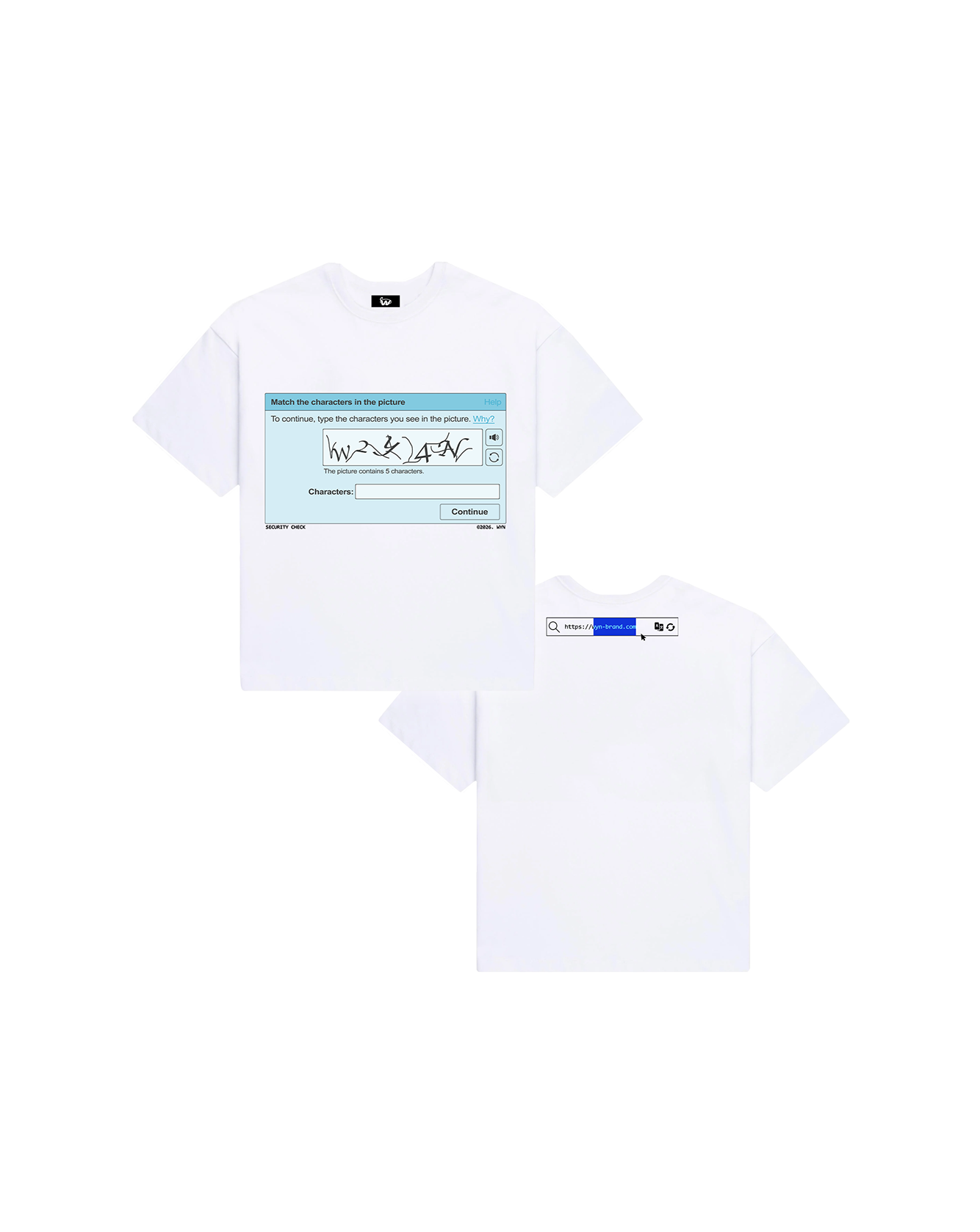 CAPTCHA Tee [WHITE]
