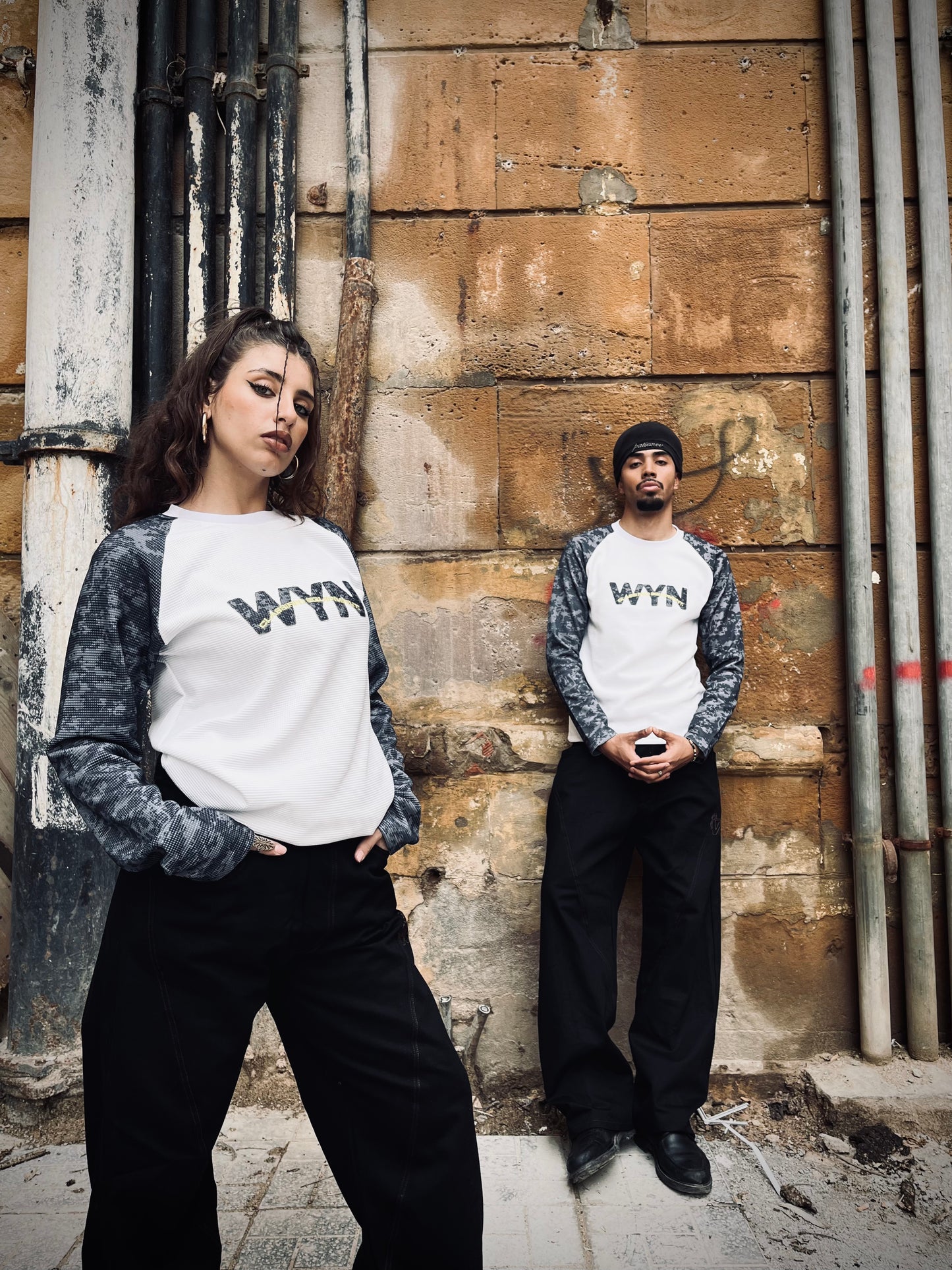 Camo Waffle Longsleeve [GREY/BLACK]