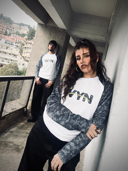 Camo Waffle Longsleeve [GREY/BLACK]