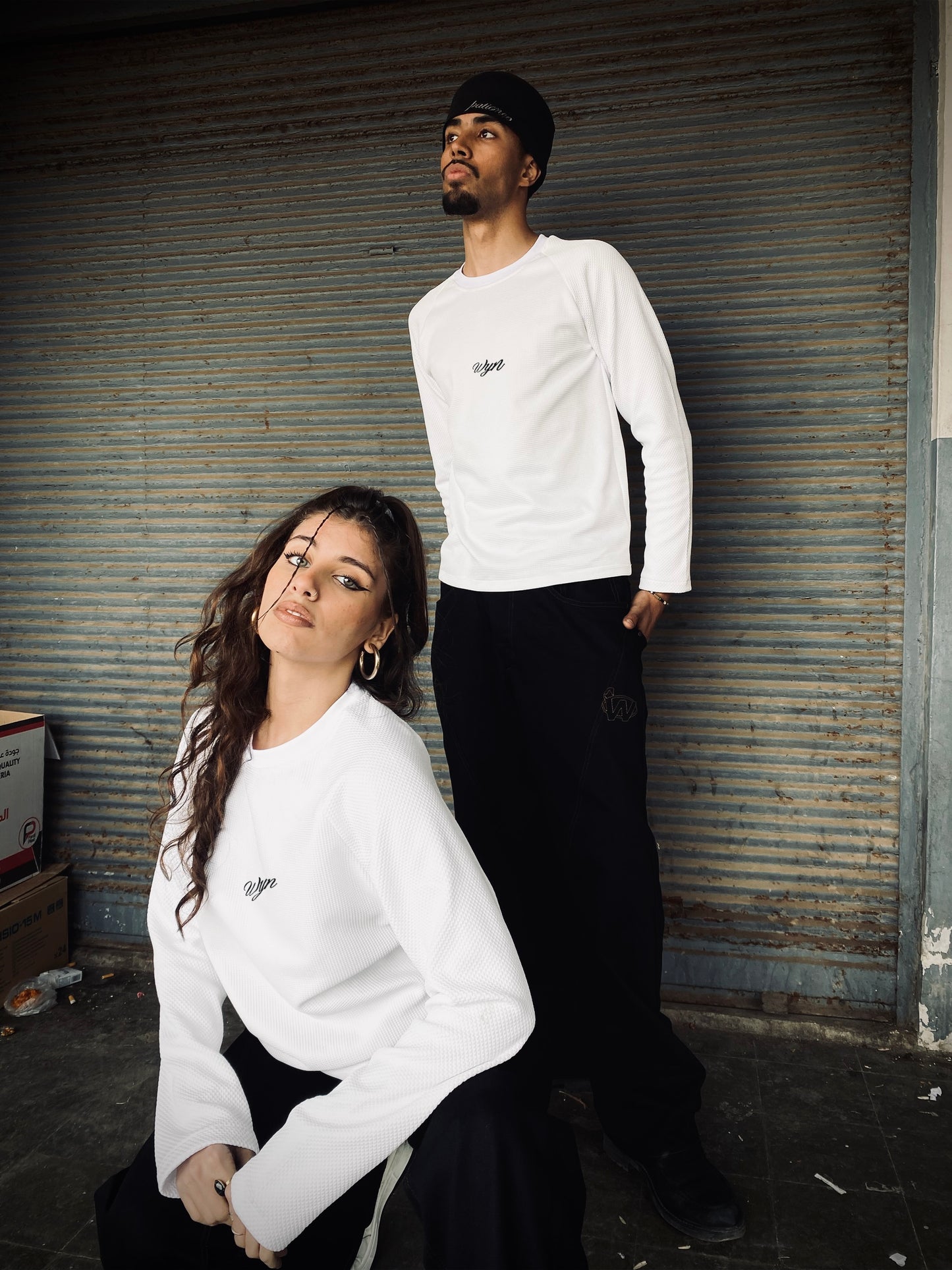 Vision Never Folds Waffle Longsleeve [WHITE]