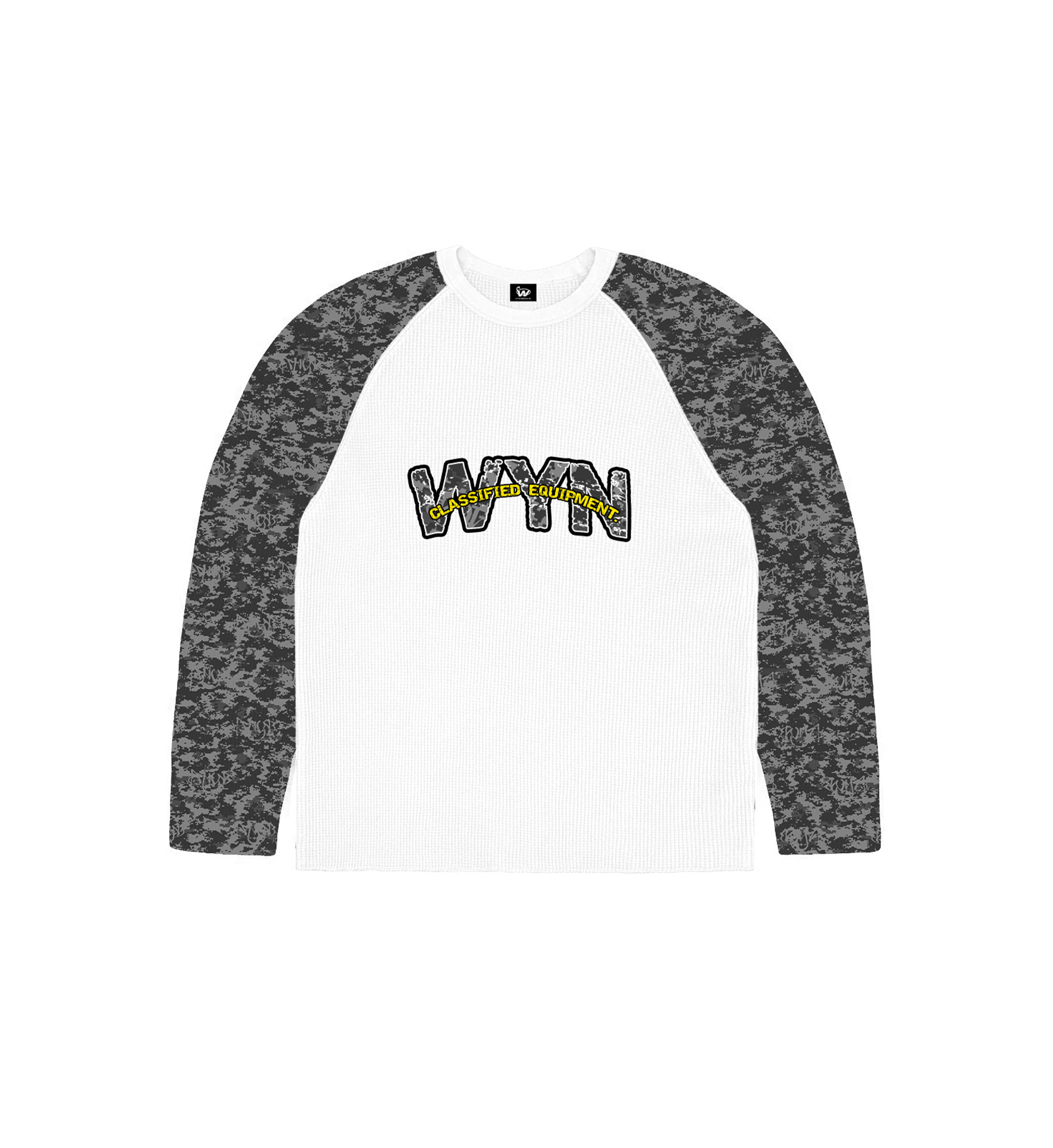 Camo Waffle Longsleeve [GREY/BLACK] - WYN